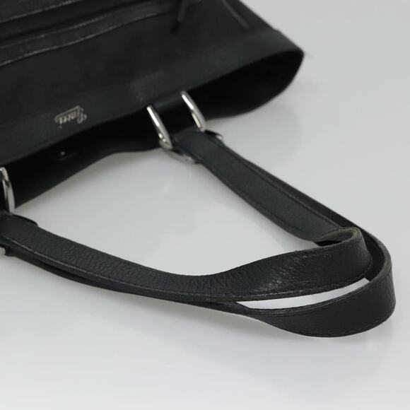 GUCCI GG Canvas Tote Bag Nylon Outlet Black Silver - Picture 7 of 16